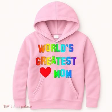 World's Greatest Mom Rainbow Kids Hoodie