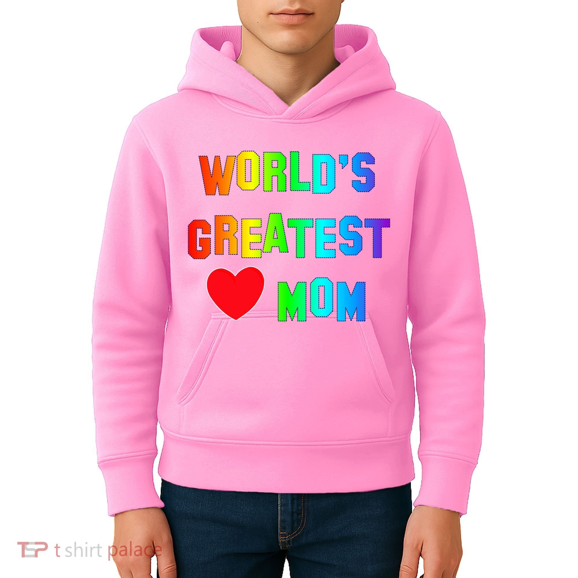 World's Greatest Mom Rainbow Kids Hoodie