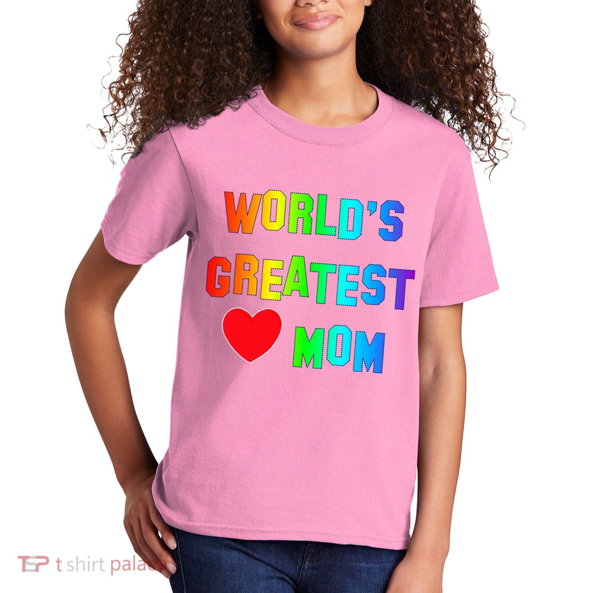 World's Greatest Mom Rainbow Kids T-Shirt