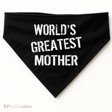World's Greatest Mother USA-Made Doggie Bandana