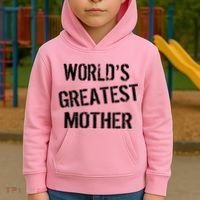 World's Greatest Mother Kids Hoodie thumb 2