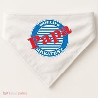 World's Greatest Papa USA-Made Doggie Bandana thumb 0