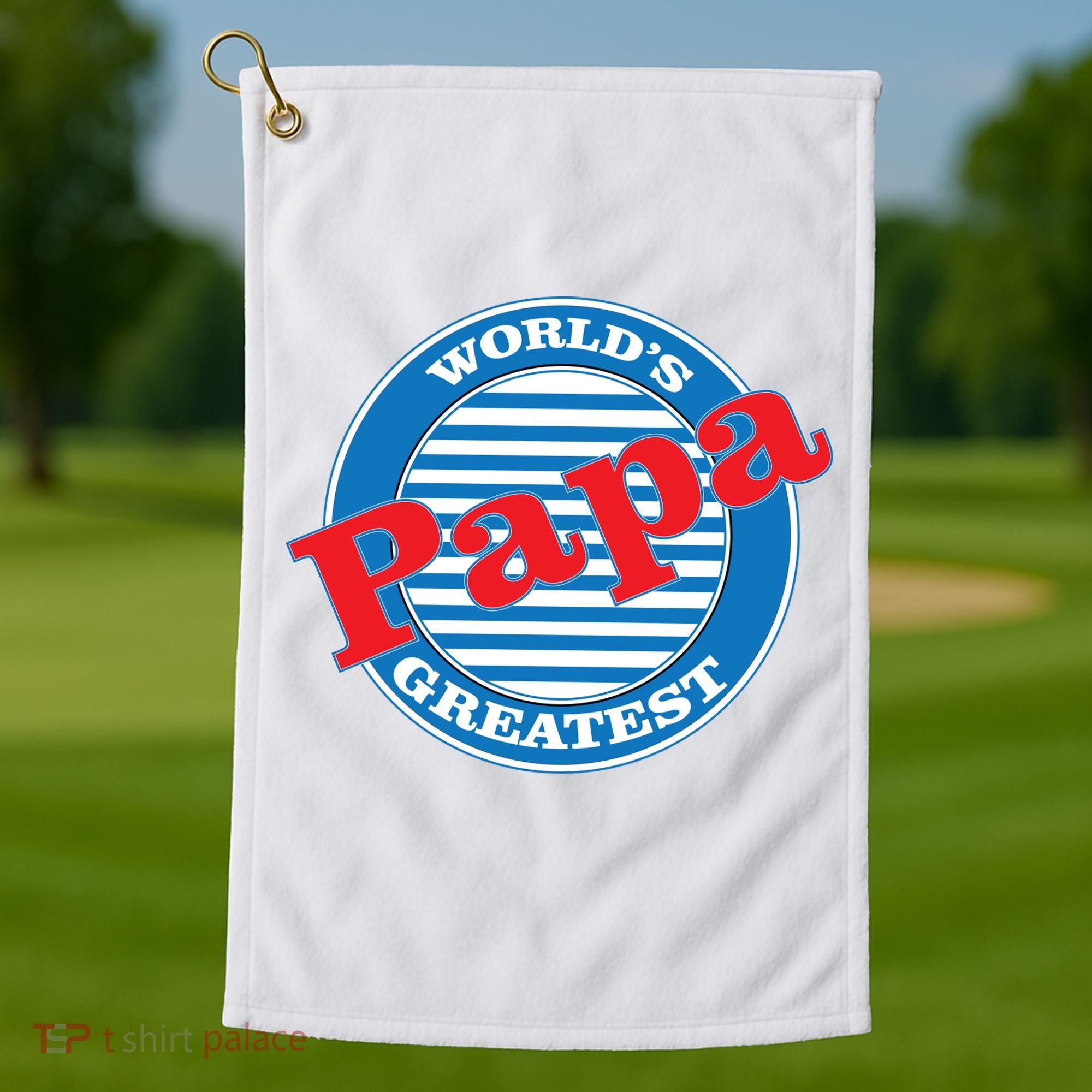 World's Greatest Papa Golf Towel