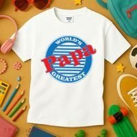 World's Greatest Papa Kids T-Shirt thumb 3