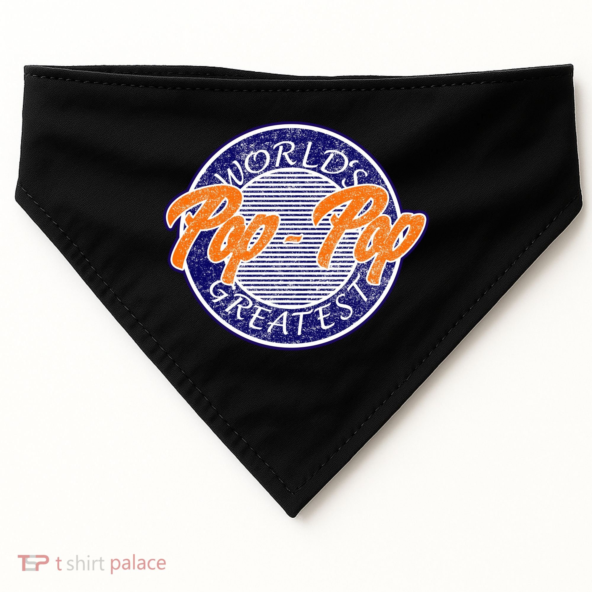 Worlds Greatest Pop-Pop USA-Made Doggie Bandana