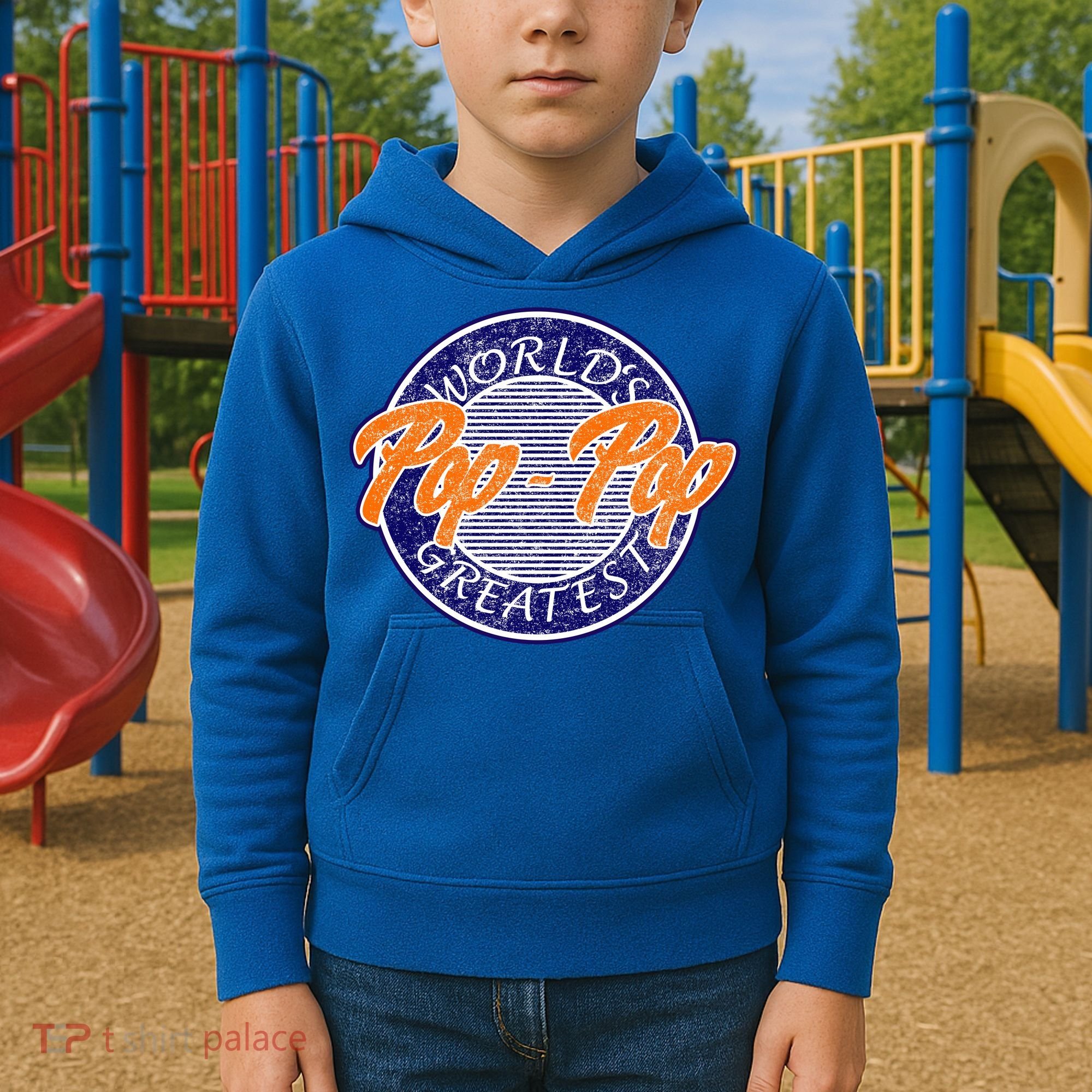 Worlds Greatest Pop-Pop Kids Hoodie