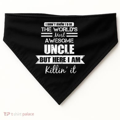 World's Most Awesome Uncle USA-Made Doggie Bandana