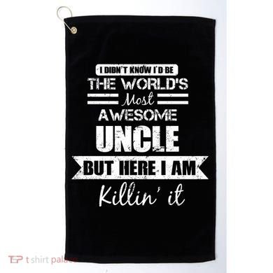 World's Most Awesome Uncle Golf Towel