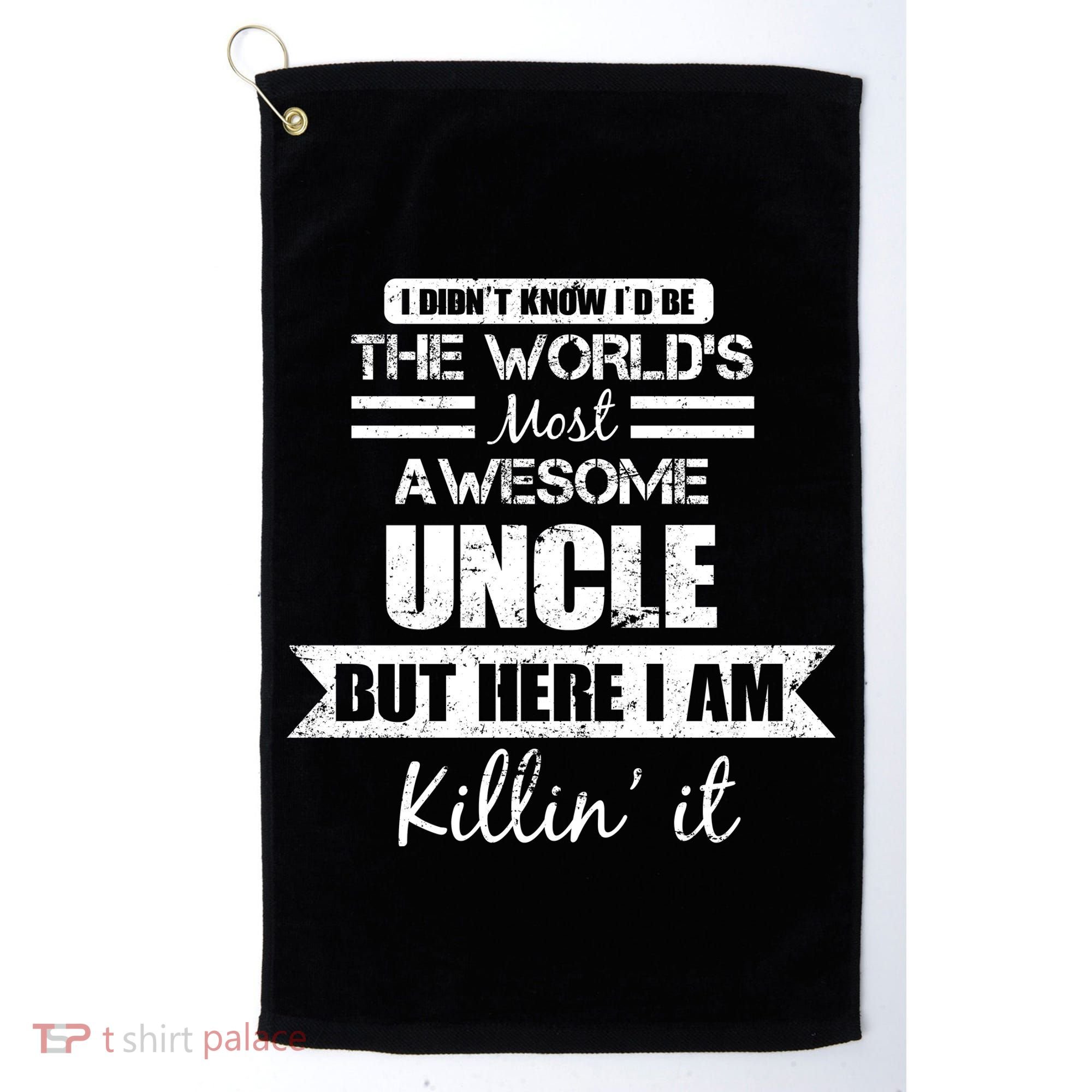 World's Most Awesome Uncle Golf Towel