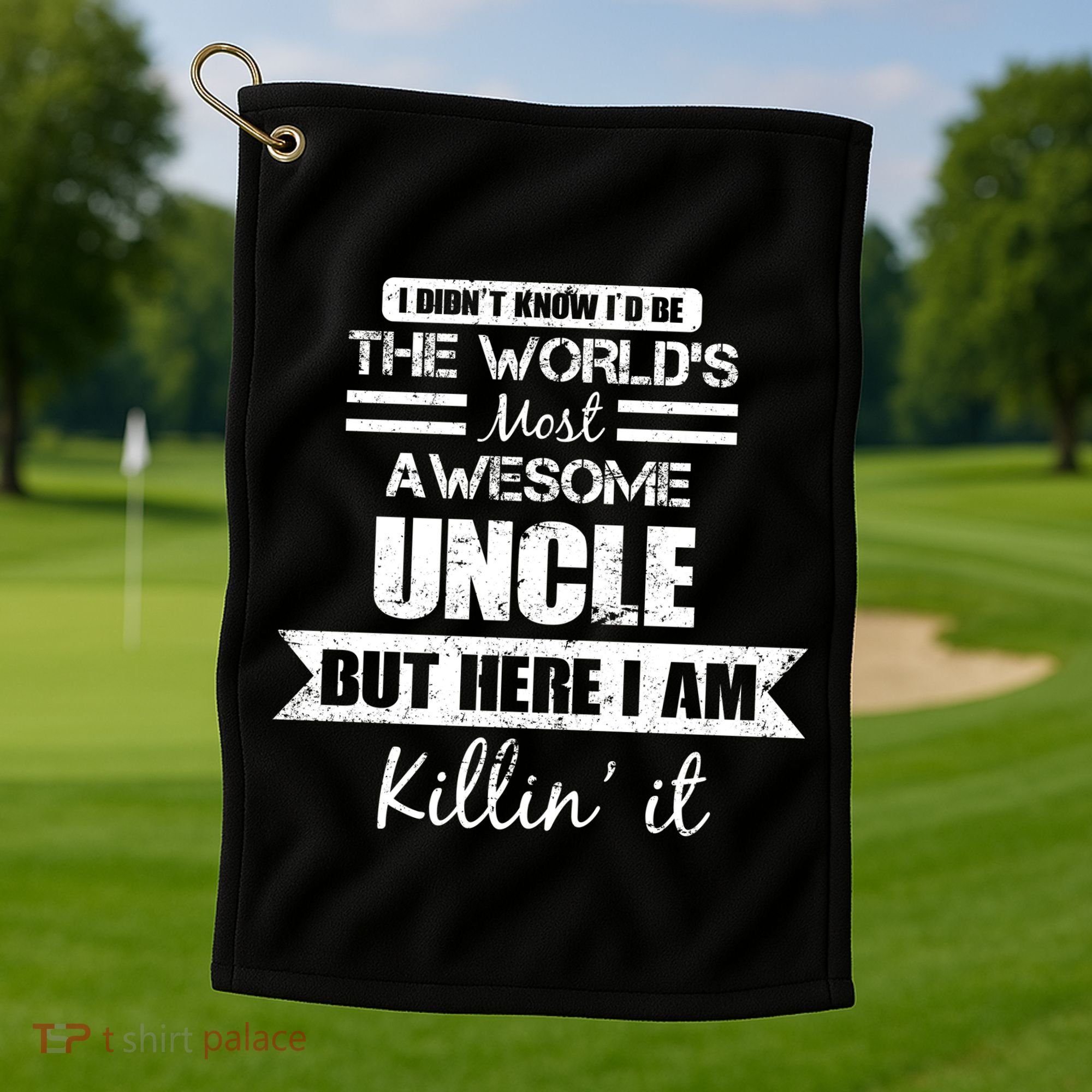 World's Most Awesome Uncle Golf Towel