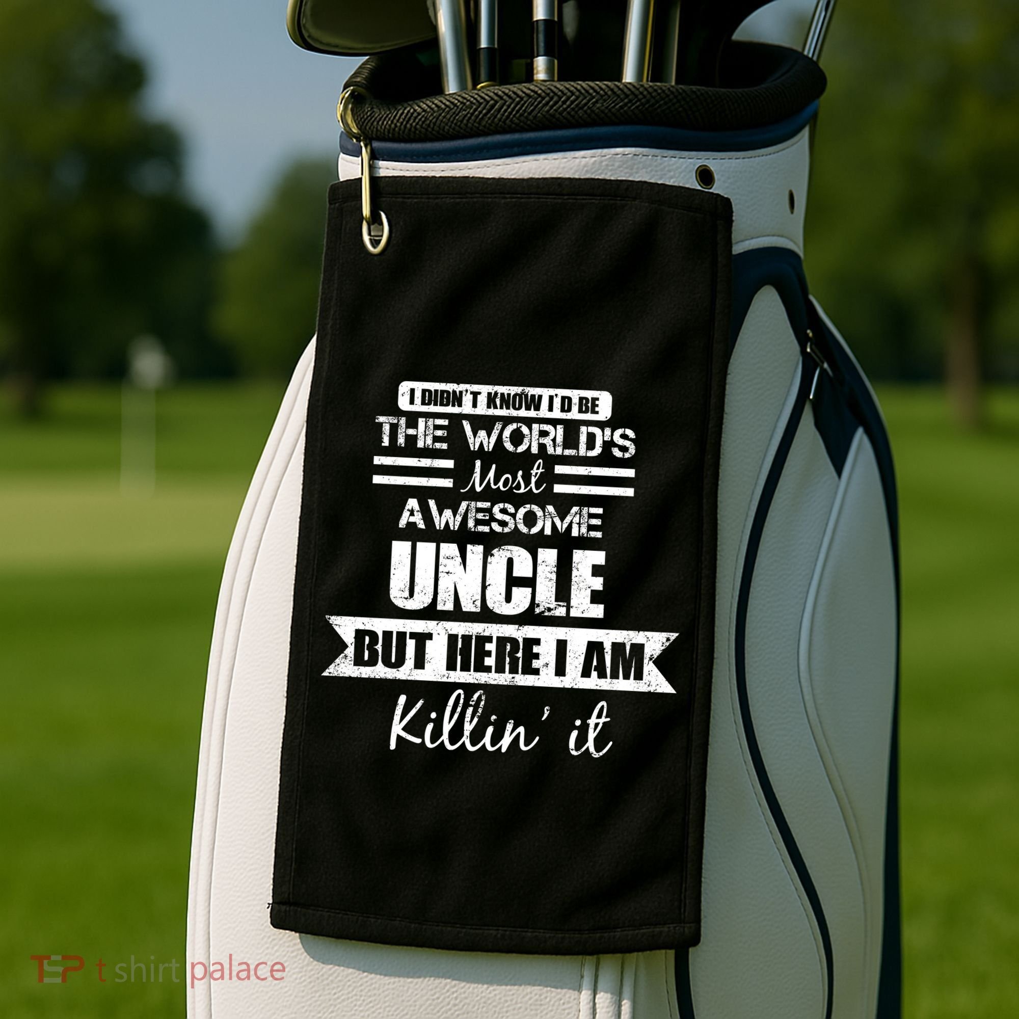 World's Most Awesome Uncle Golf Towel