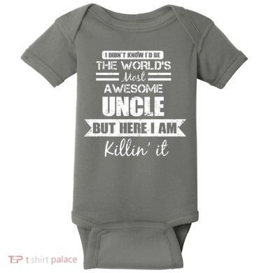 World's Most Awesome Uncle Baby Bodysuit