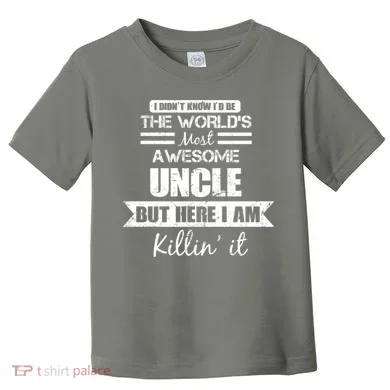World's Most Awesome Uncle Toddler T-Shirt