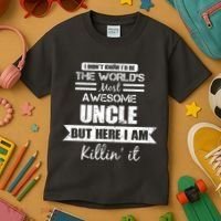 World's Most Awesome Uncle Kids T-Shirt thumb 3