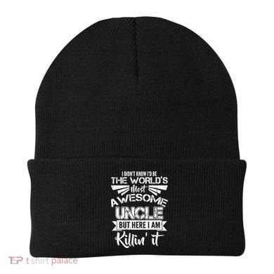 World's Most Awesome Uncle Killing It Beanie