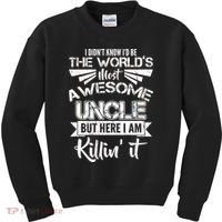 World's Most Awesome Uncle Killing It Kids Sweatshirt thumb 0