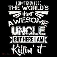 World's Most Awesome Uncle Killing It Kids T-Shirt thumb 4