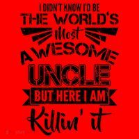 World's Most Awesome Uncle Killing It Santa Hat thumb 1