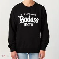 World's Most Badass Mom Women's Sweatshirt thumb 0