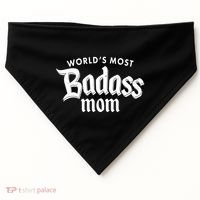 World's Most Badass Mom USA-Made Doggie Bandana thumb 0