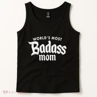 World's Most Badass Mom Tank Top thumb 2