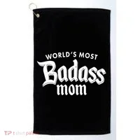 World's Most Badass Mom Golf Towel thumb 0