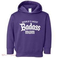 World's Most Badass Mom Toddler Hoodie thumb 0