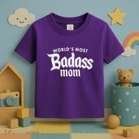 World's Most Badass Mom Toddler T-Shirt thumb 3