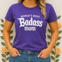 World's Most Badass Mom Women's T-Shirt thumb 2