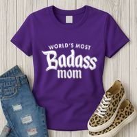 World's Most Badass Mom Women's T-Shirt thumb 3