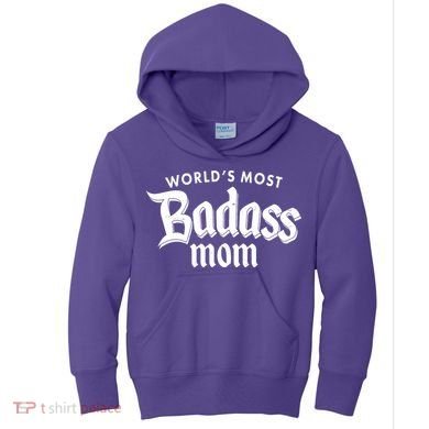 World's Most Badass Mom Kids Hoodie