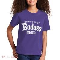 World's Most Badass Mom Kids T-Shirt thumb 2