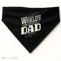 World's Okayest Dad USA-Made Doggie Bandana thumb 0