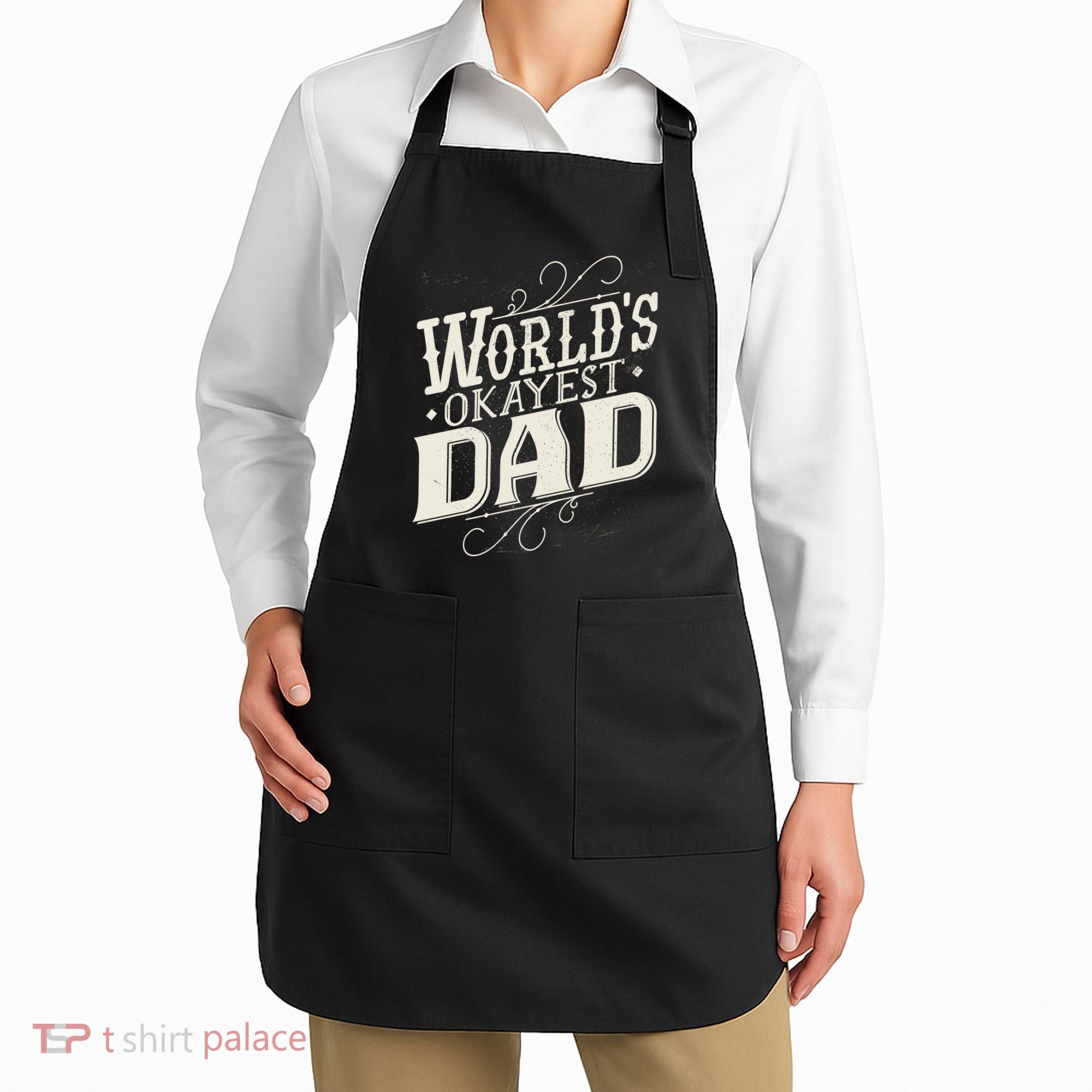 World's Okayest Dad Apron
