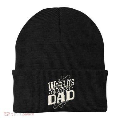 World's Okayest Dad Beanie