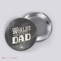World's Okayest Dad Button thumb 0
