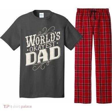 World's Okayest Dad Pajama Set