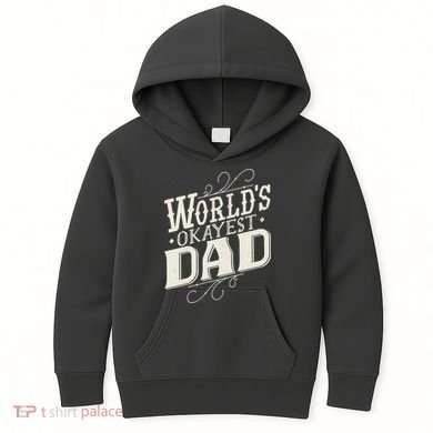 World's Okayest Dad Kids Hoodie