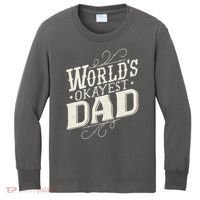 World's Okayest Dad Kids Long Sleeve Shirt thumb 0