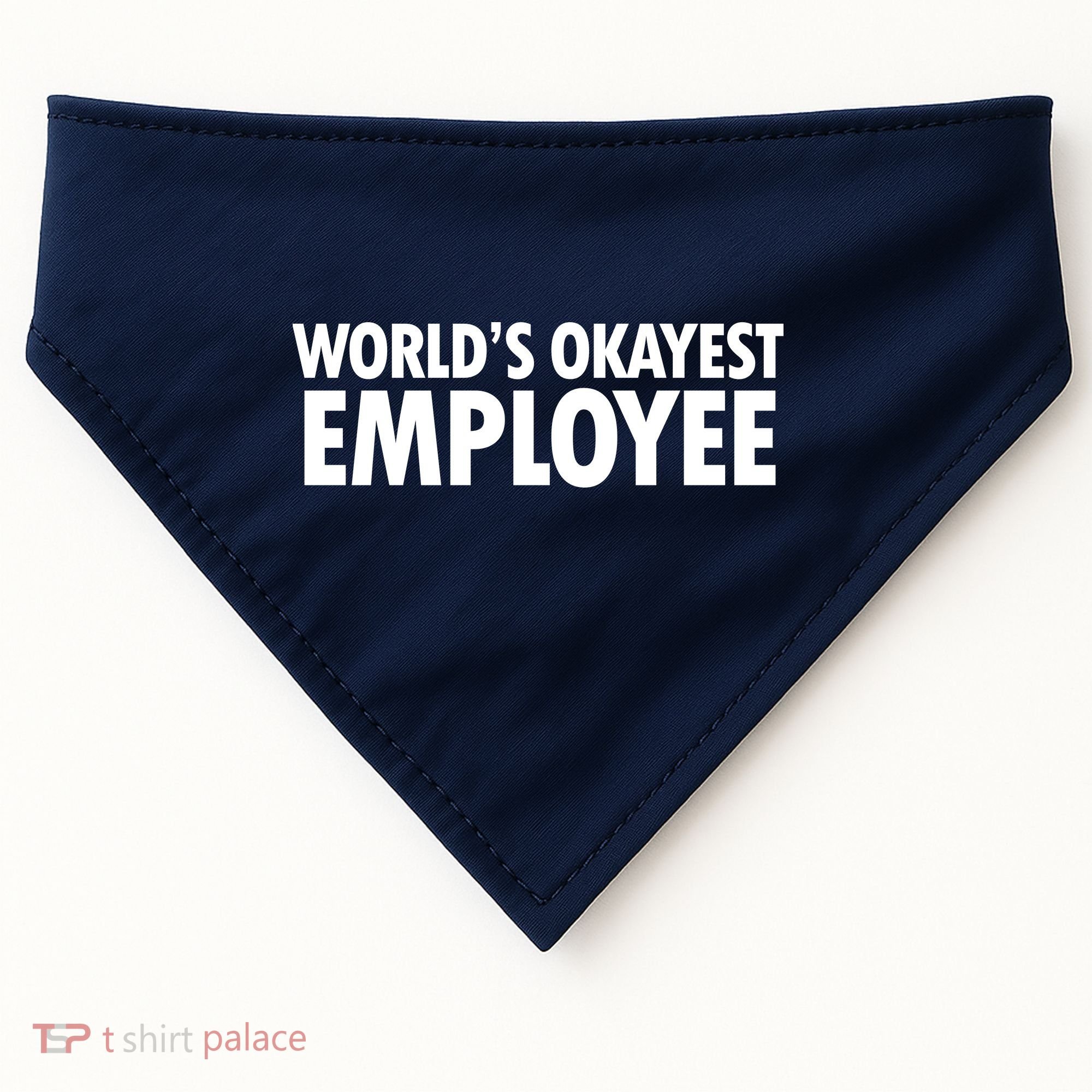 World's Okayest Employee USA-Made Doggie Bandana