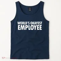 World's Okayest Employee Tank Top thumb 2