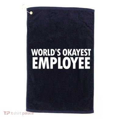 World's Okayest Employee Golf Towel
