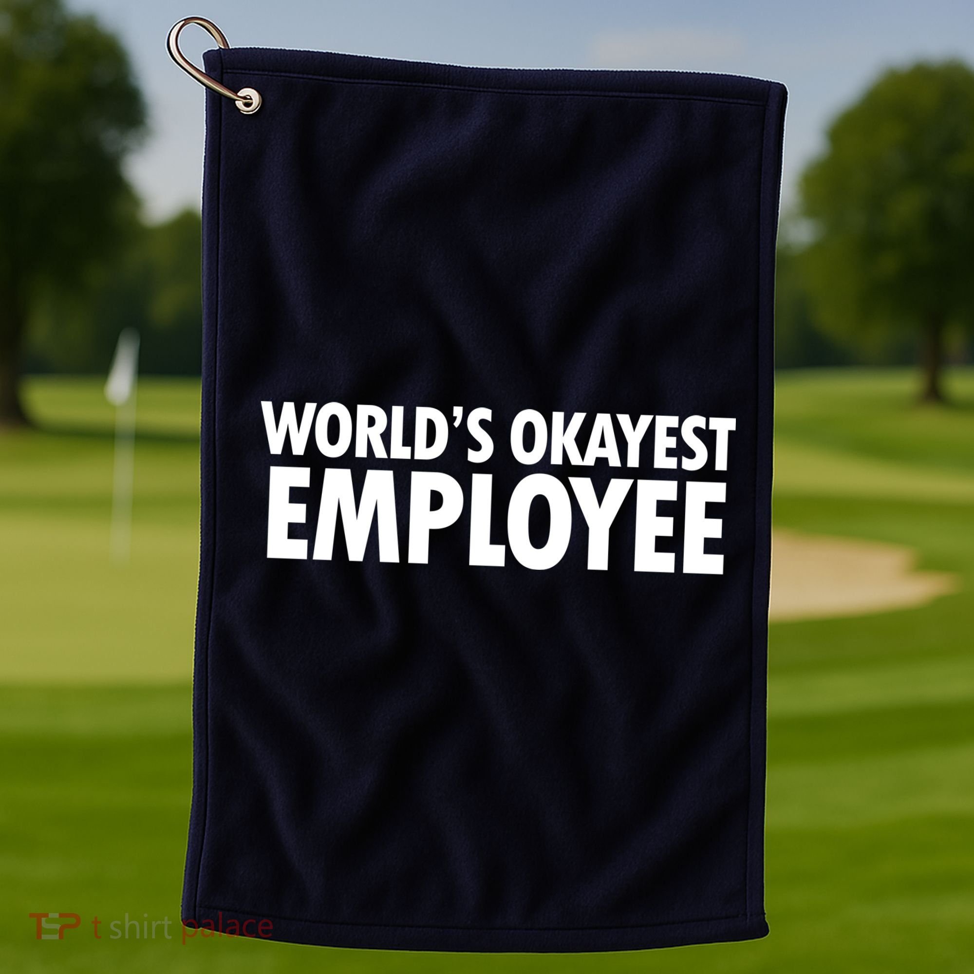 World's Okayest Employee Golf Towel