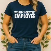 World's Okayest Employee Women's T-Shirt thumb 2