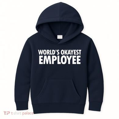 World's Okayest Employee Kids Hoodie