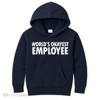 World's Okayest Employee Kids Hoodie thumb 0