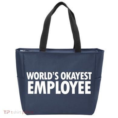 World's Okayest Employee Tote Bag