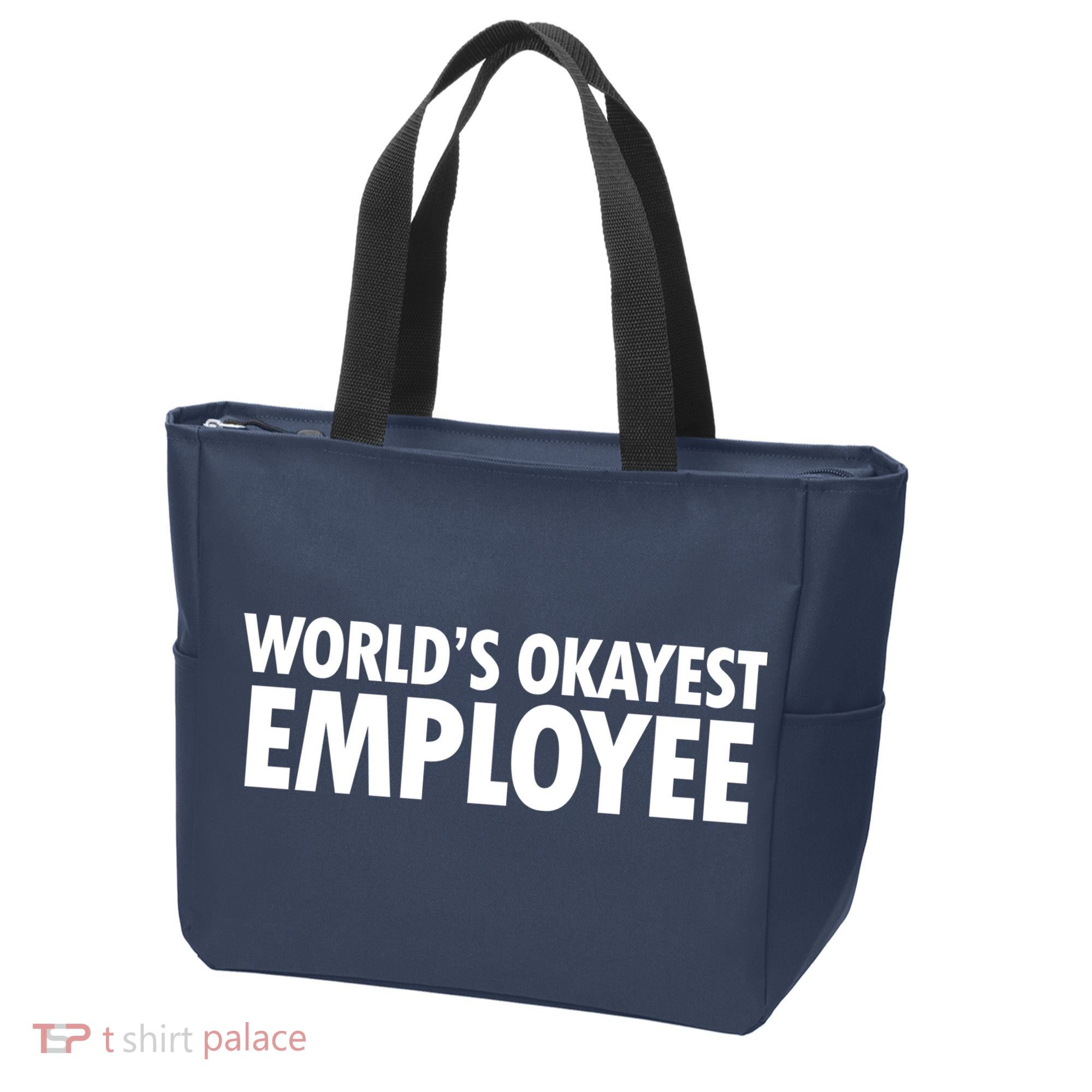 World's Okayest Employee Tote Bag