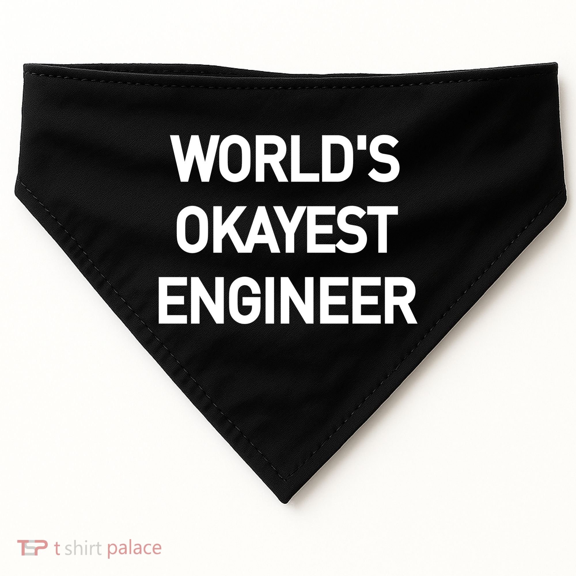 World's Okayest Engineer USA-Made Doggie Bandana