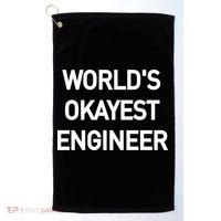 World's Okayest Engineer Golf Towel thumb 0
